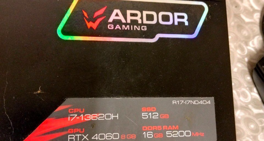  Ardor Gaming Модель: RAGE R17-17ND404 замена клавиатуры, Фотоотчёт по заказу №00000165